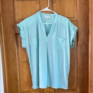 Calvin Klein Women's Light Blue Blouse